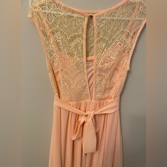 🍑Peach Lace Dress 👗 - Picture 2 of 5